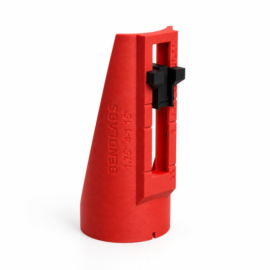 Merge collector marking sleeve for 1.75 inch tube, 4 into 1 at 15 degrees, standing on its round end