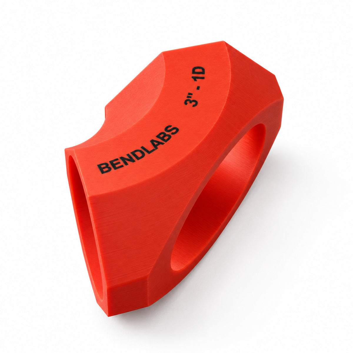 X pipe marking jig for 1D bends stood on end