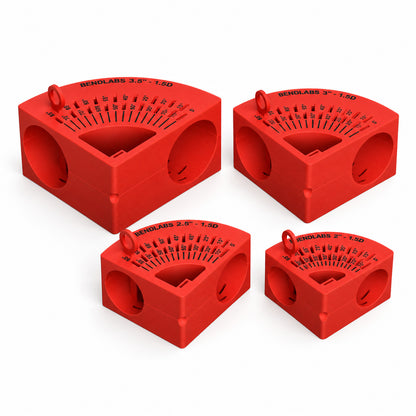 V2 mitre jigs in 2, 2.5, 3 and 3.5 inch sizes