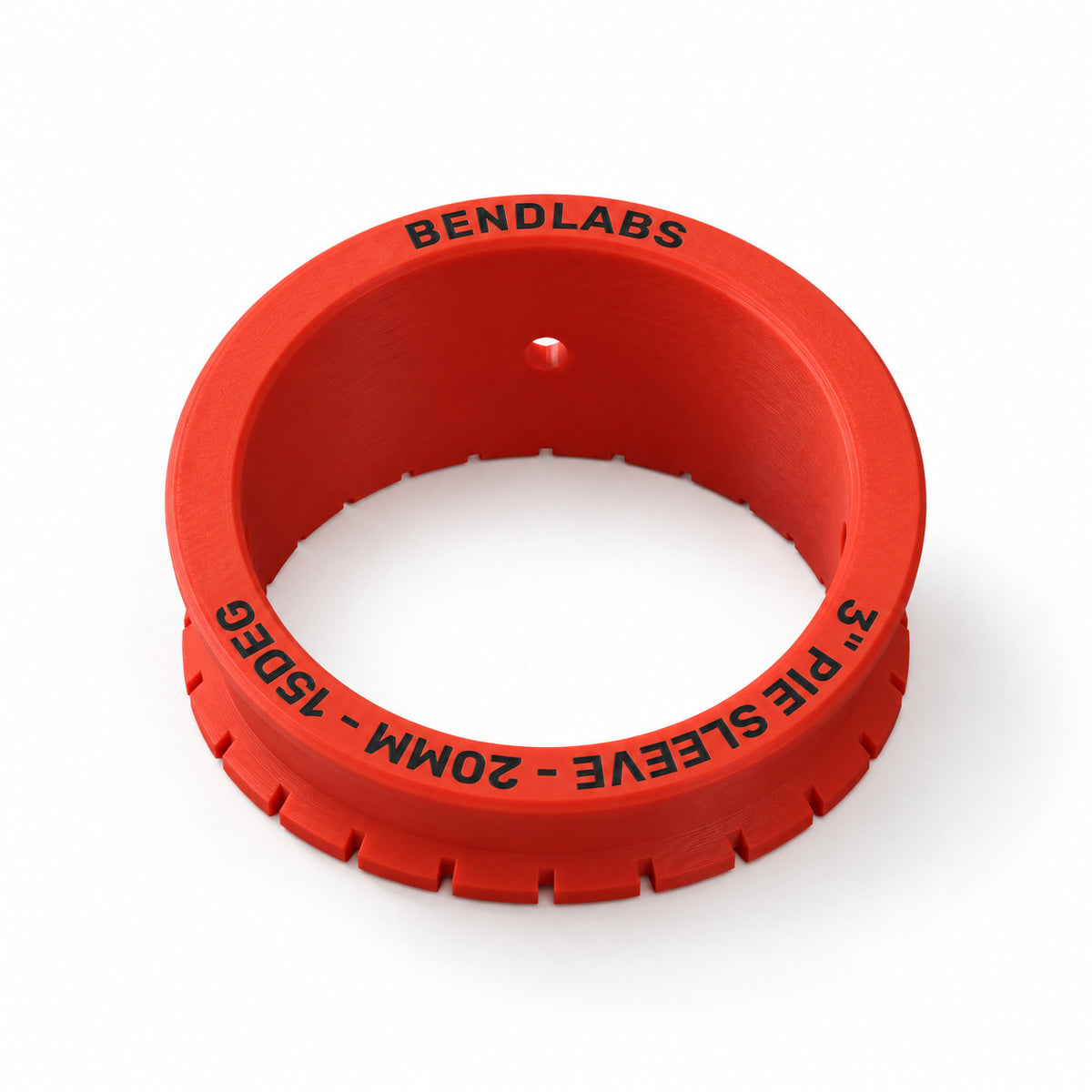 3 inch pie cut marking sleeve with notches every 15 degrees round the rim