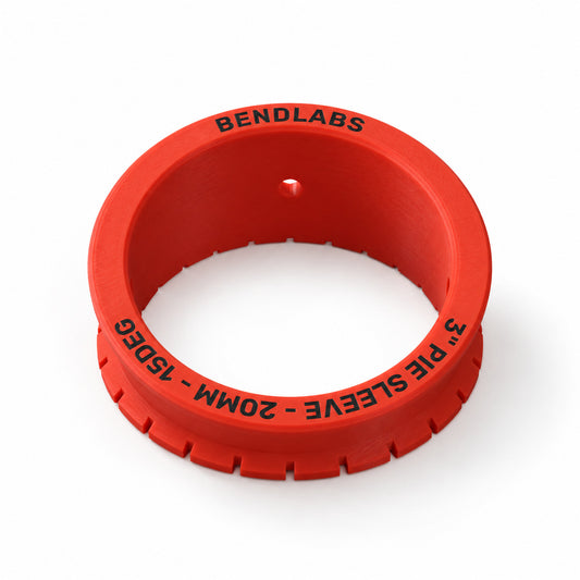 3 inch pie cut marking sleeve with notches every 15 degrees round the rim