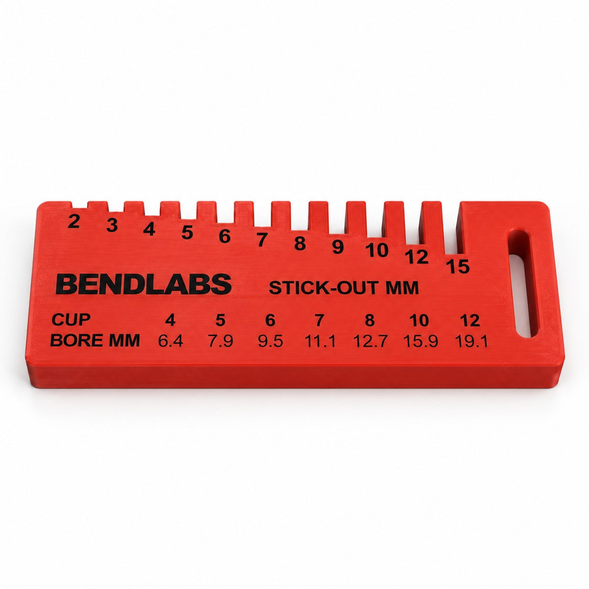 Stick-out gauge lying flat
