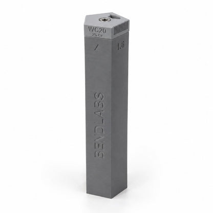 Tungsten holder tube with a grey lid marked WC20, 2% ceriated