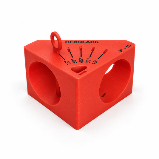 X pipe and mitre jig block for 3 inch 1D bends