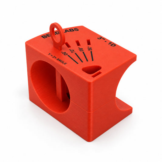 Y merge cutting block for 3 inch 1D bends